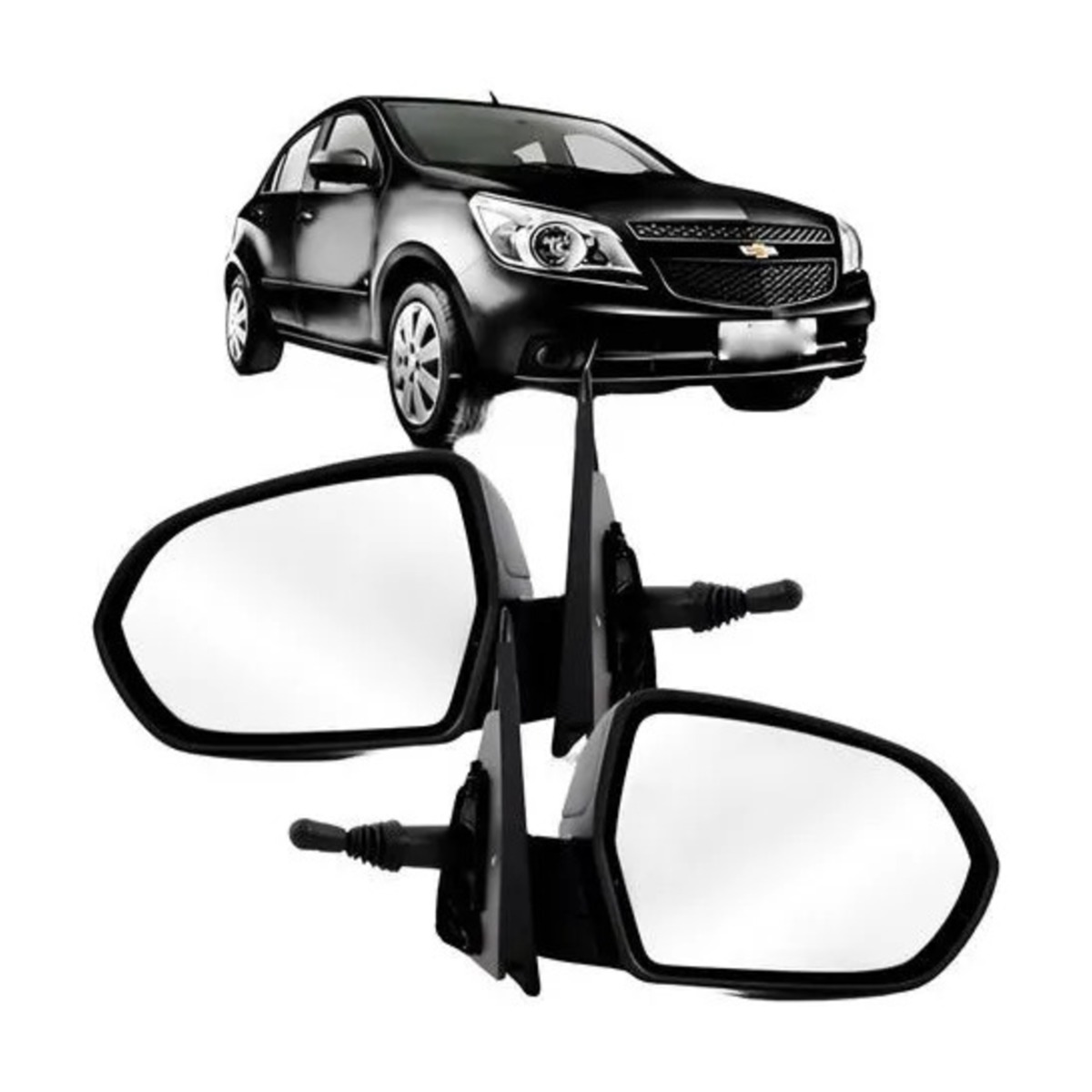 PAR RETROVISOR AGILE 2009 A 2014 ESQUERDO | DIREITO (K.RF21245-RF21244)