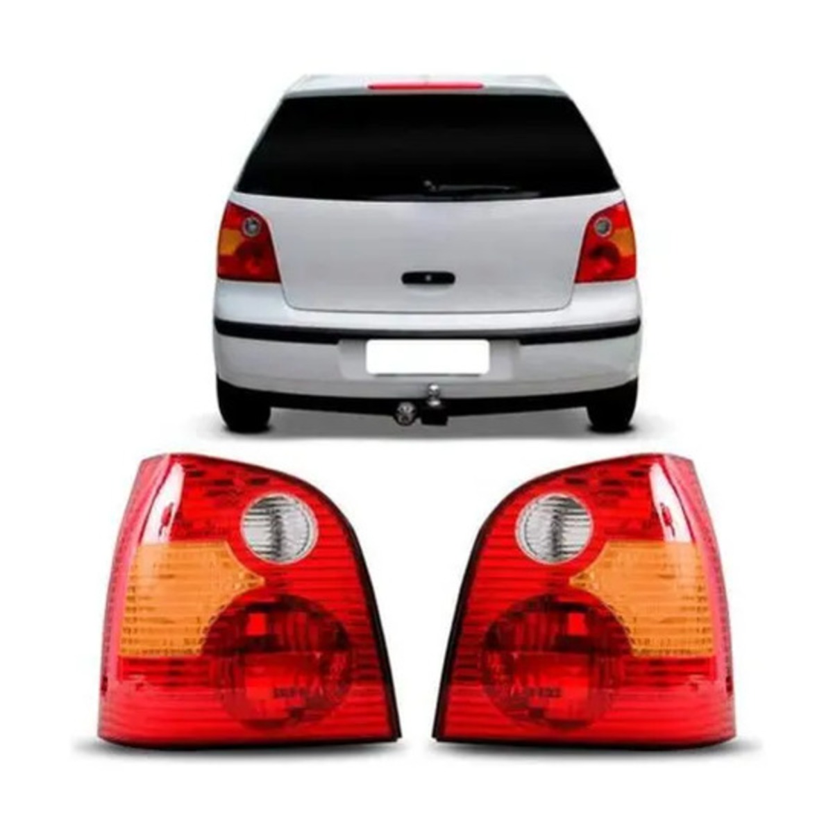 PAR LANTERNA TRASEIRA POLO 2003 A 2006 ESQUERDO | DIREITO (K.RF16199-RF16200)