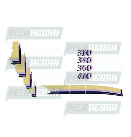 FAIXA LATERAL 1 LINHA VOLVO NL 310/340/360/410 - LILAS (418467)