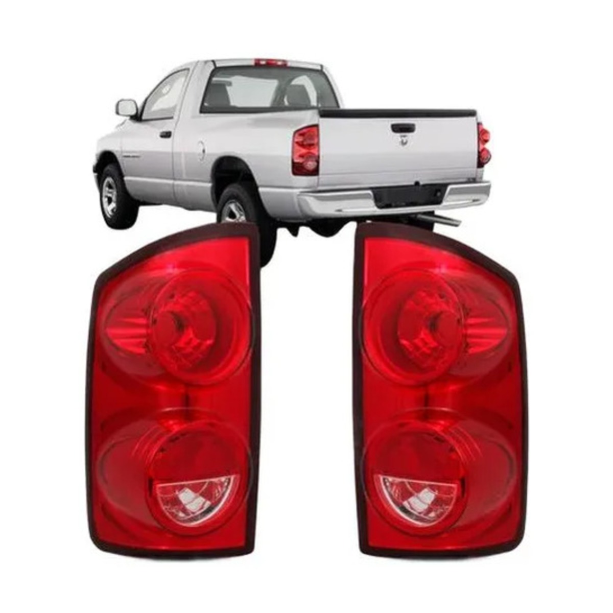 PAR LANTERNA TRASEIRA RAM 2006 A 2009 ESQUERDO | DIREITO (K.RF31251-RF31250)