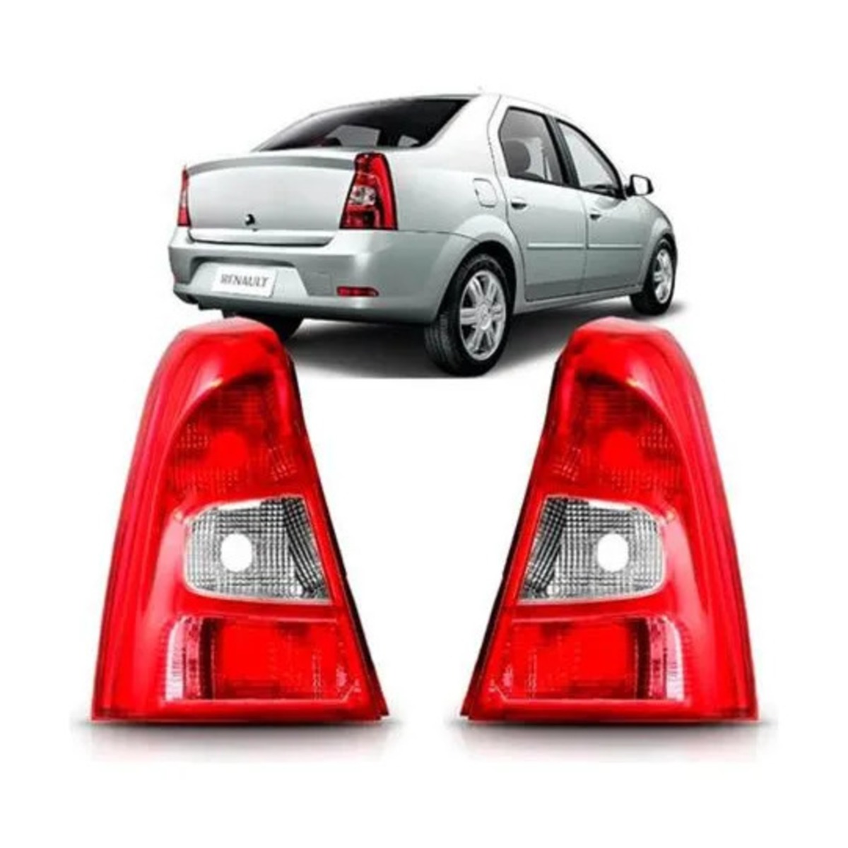 PAR LANTERNA TRASEIRA LOGAN 2011 A 2013 ESQUERDO | DIREITO (K.RF18585-RF18584)