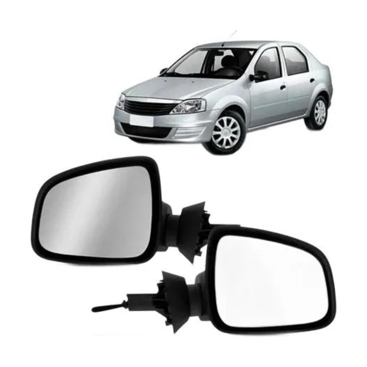 PAR RETROVISOR LOGAN 2011 A 2013 ESQUERDO | DIREITO (K.RF17423-RF17424)