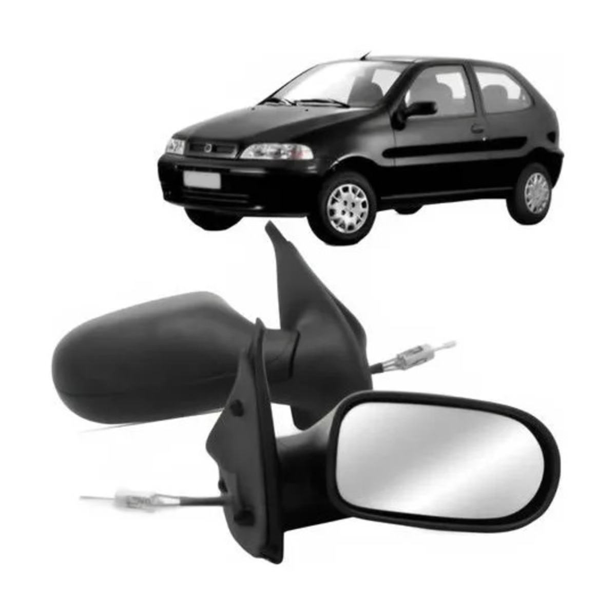 PAR RETROVISOR PALIO 2004 A 2011 ESQUERDO | DIREITO (K.RF21333-RF21334)