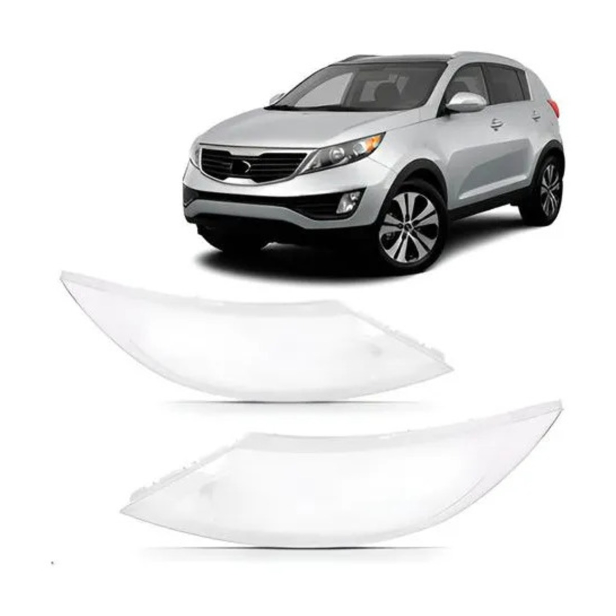 PAR LENTE FAROL SPORTAGE 2011 A 2016 ESQUERDO | DIREITO (K.RF33091-RF33090)