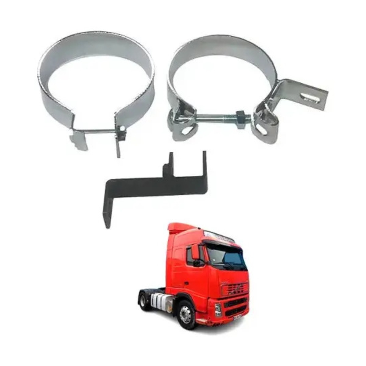 KIT PONTEIRA ESCAPAMENTO VOLVO FH EURO 3 (B075H)