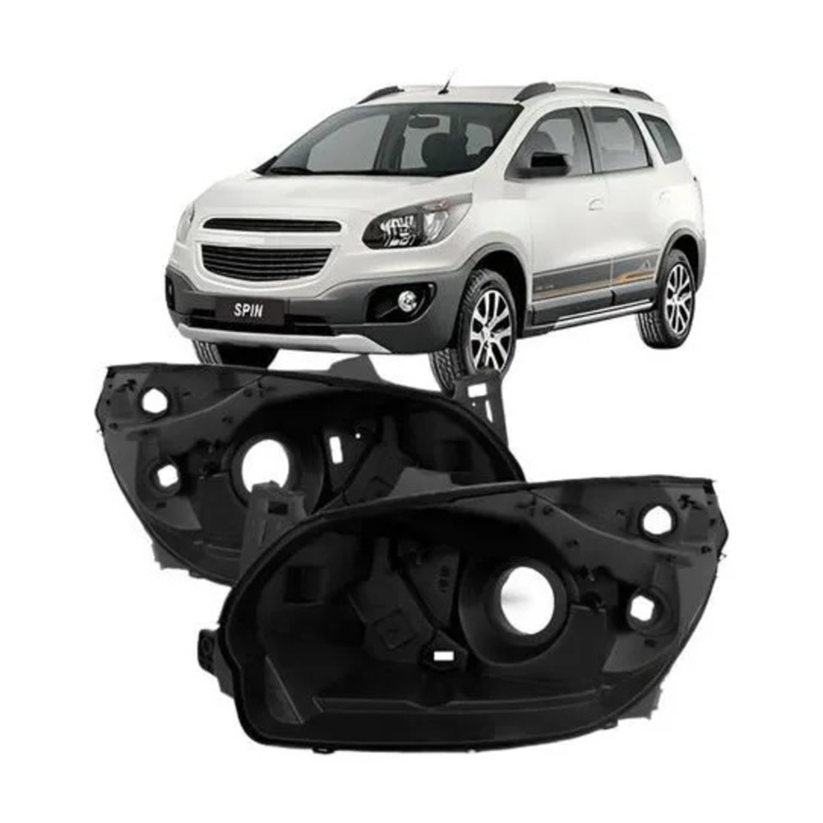 PAR CARCACA FAROL SPIN 2013 A 2018 ESQUERDO | DIREITO (K.RF24301-RF24300)