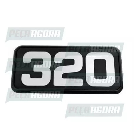 EMBLEMA ACRILICO FRONTAL ORIGINAL VOLVO''320'' (101278)
