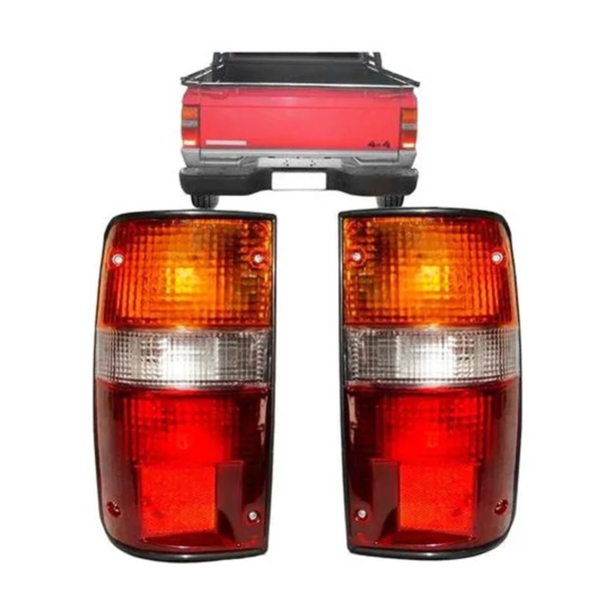PAR LANTERNA TRASEIRA L200 1992 A 2003 ESQUERDO | DIREITO (K.RF16469-RF16470)