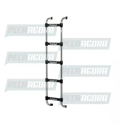 ESCADA TRASEIRA CROMADA PARA SCANIA 112/113/MERCEDES BENZ 1935/41 BICUDO/CARA CH