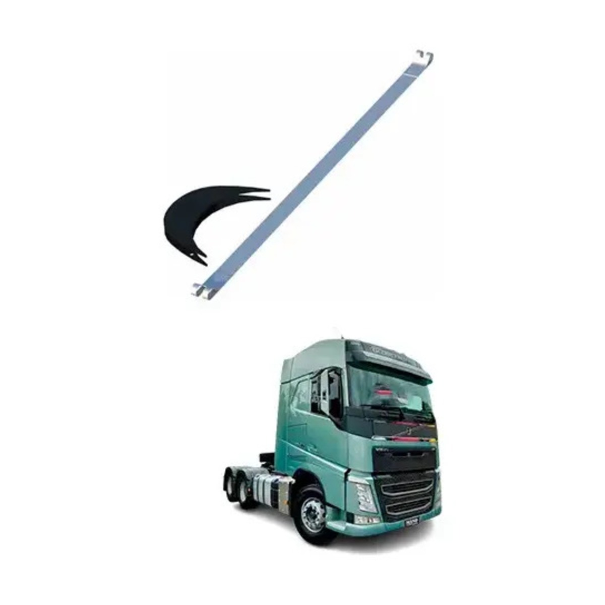 KIT ADAPTACAO PONTEIRA ESCAPAMENTO VOLVO FH ANO 2015 ATE 2020  (B075W)