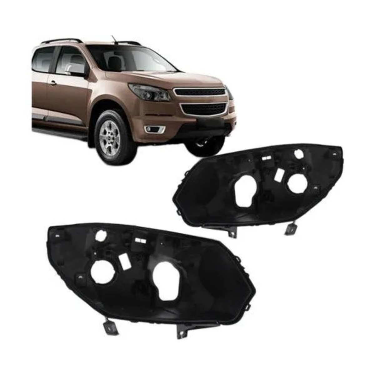 PAR CARCACA FAROL S10 2012 A 2016 ESQUERDO | DIREITO (K.RF23465-RF23466)