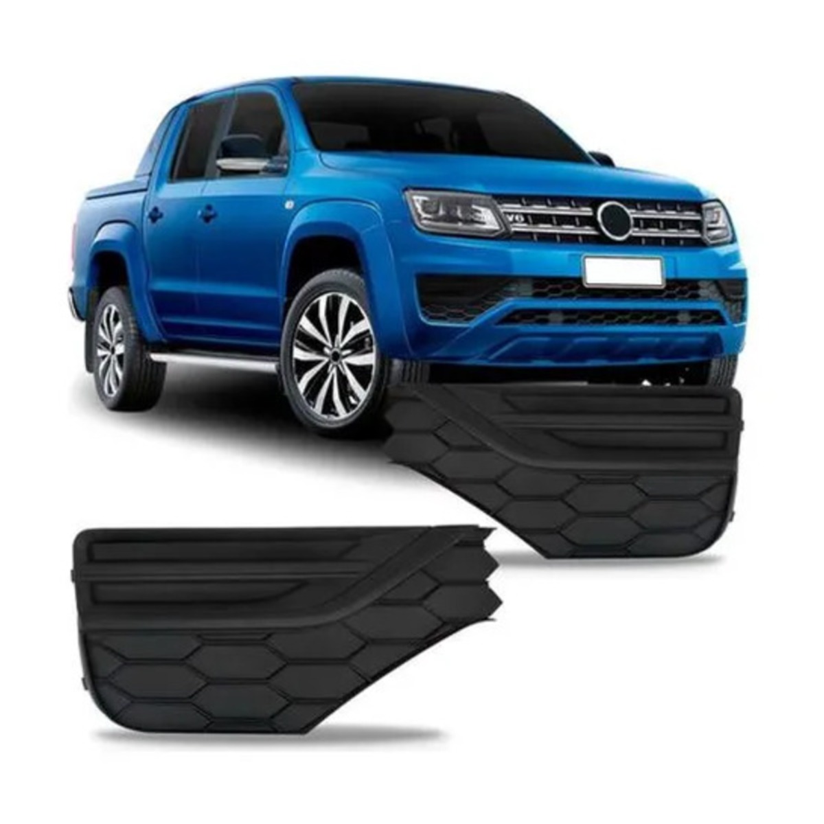 PAR MOLDURA MILHA AMAROK 2017 A 2024 ESQUERDO | DIREITO (K.RF30067-RF30066)