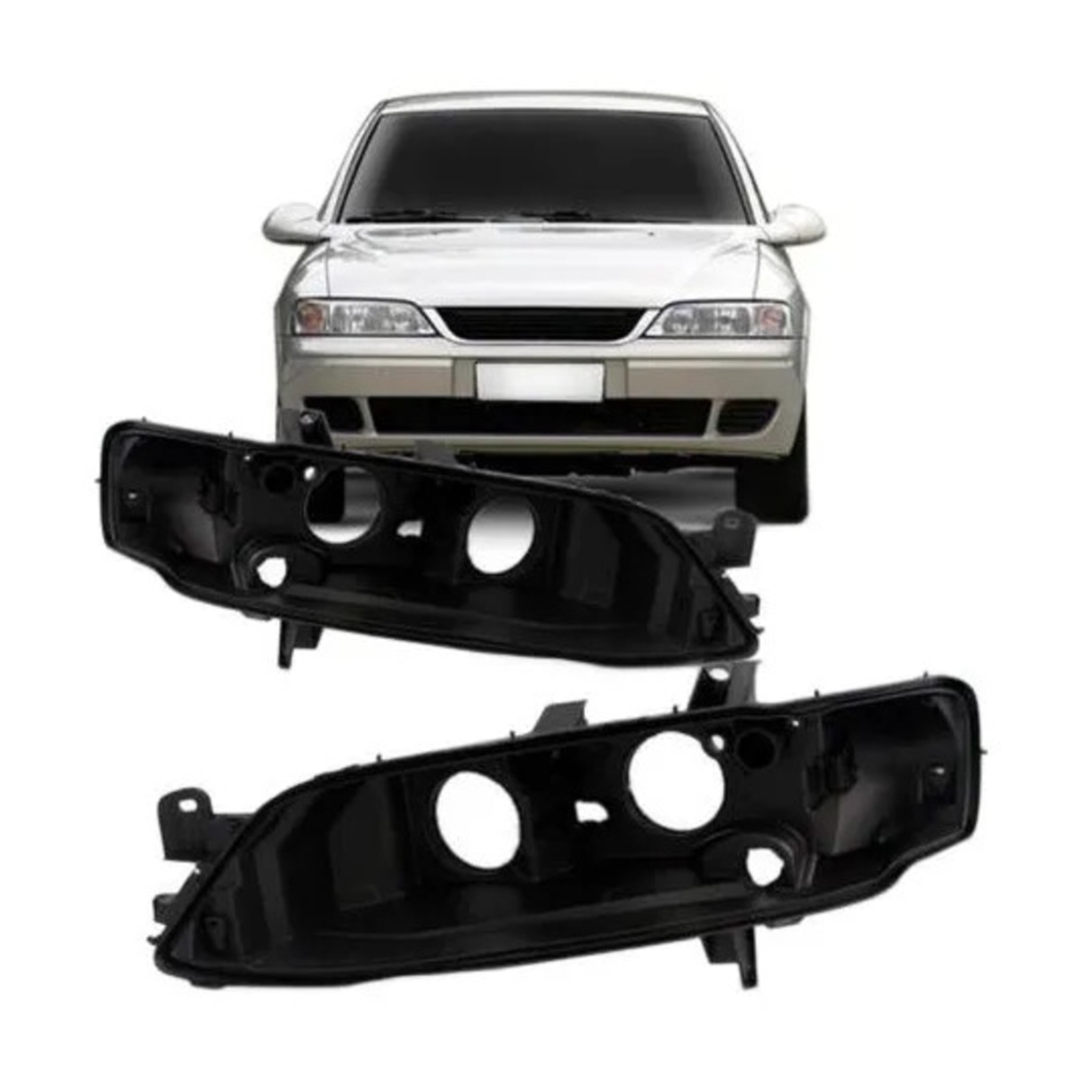 PAR CARCACA FAROL VECTRA 2000 A 2005 ESQUERDO | DIREITO (K.RF23457-RF23458)