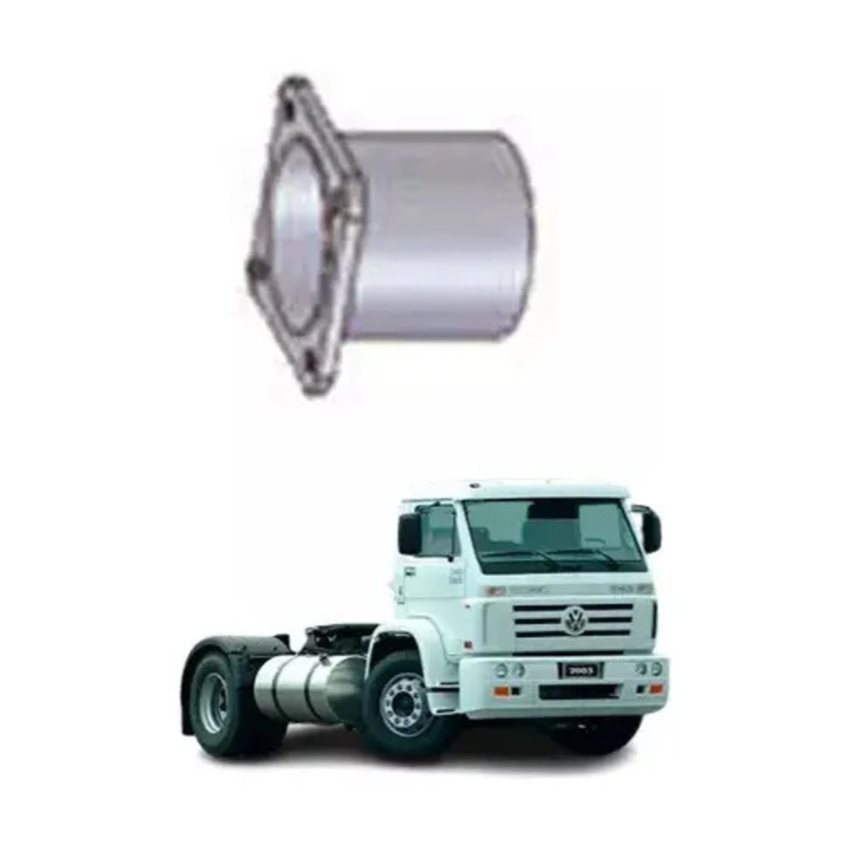 TUBO INTERMEDIARIO 4POL VW TITAN TRACTOR 18310 EURO 3 (2TO253173C-W928E)