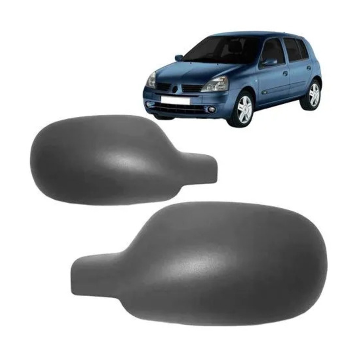 PAR CAPA RETROVISOR CLIO 2000 A 2011 ESQUERDO | DIREITO (K.RF24095-RF24094)