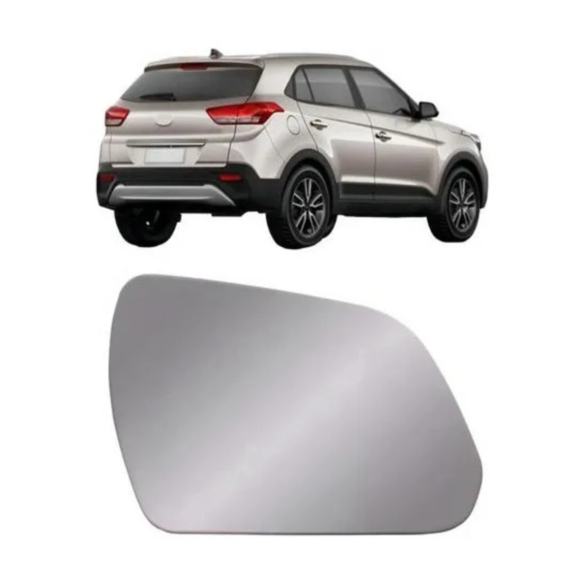 PAR LENTE RETROVISOR CRETA 2017 A 2021 ESQUERDO | DIREITO (K.RF33395-RF33394)