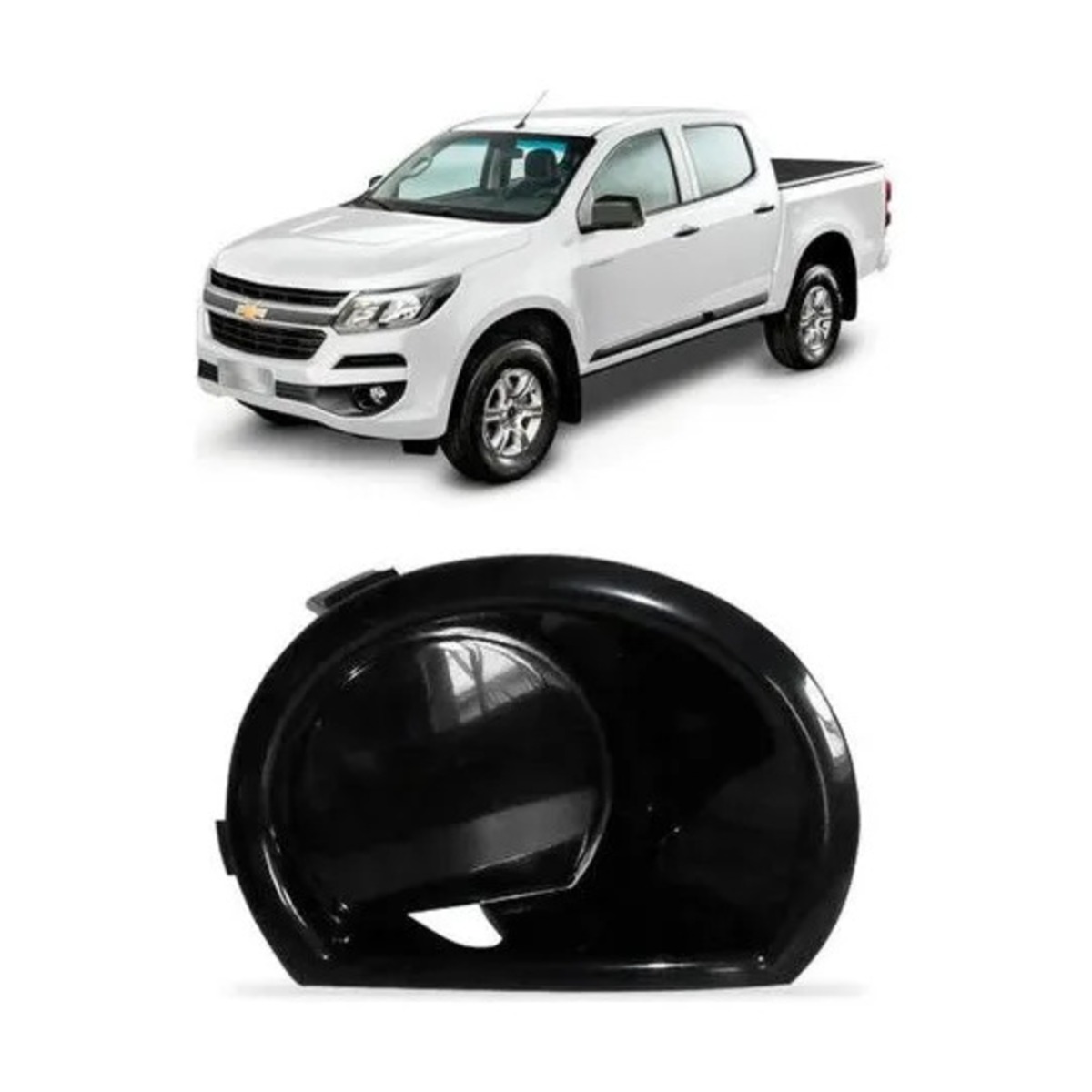 PAR MOLDURA FAROL MILHA AUXILIAR S10 2017 A 2020 ESQUERDO | DIREITO (K.RF31013-R