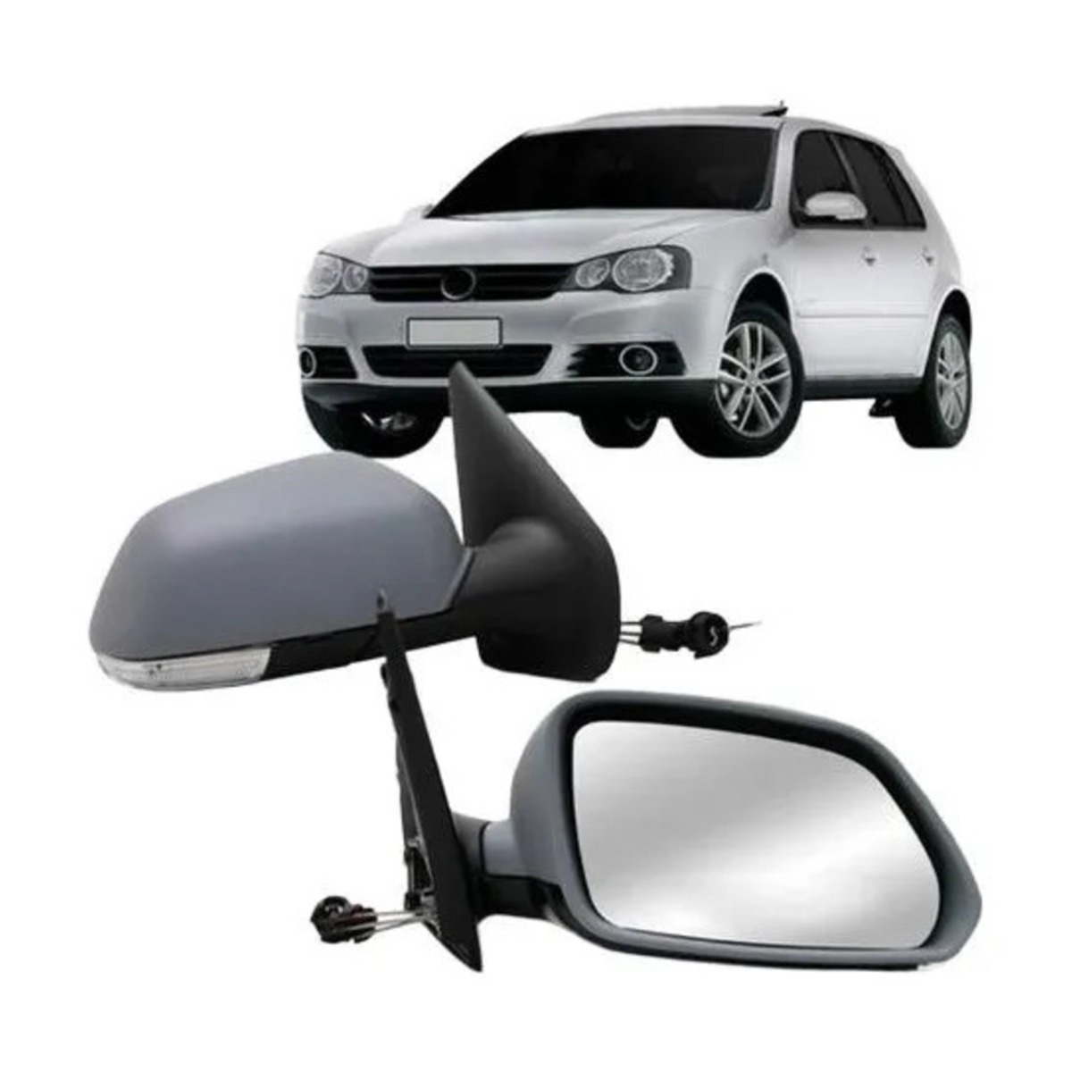 PAR RETROVISOR GOLF 2008 A 2013 ESQUERDO | DIREITO (K.RF31621-RF31622)