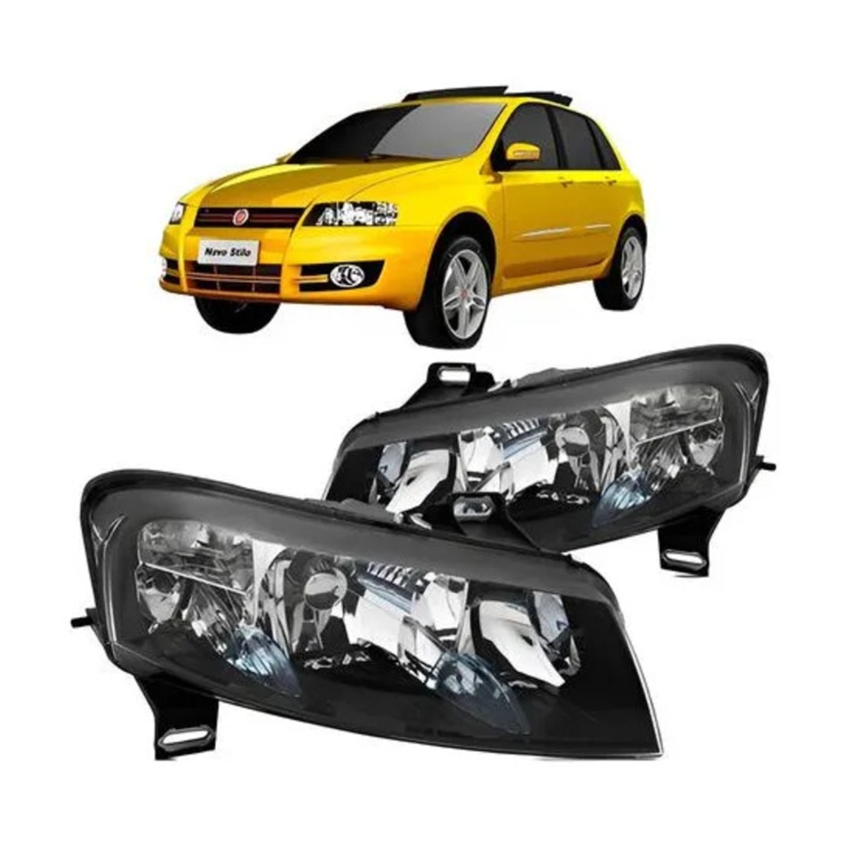 PAR FAROL STILO 2003 A 2011 ESQUERDO | DIREITO (K.RF25315-RF25312)