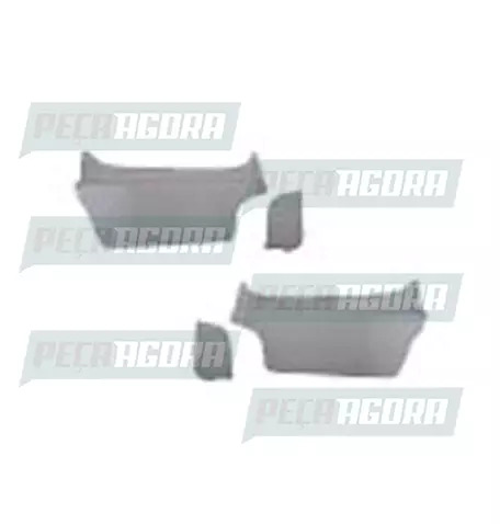 PAR TAPA ESTRIBO PEGA CHINELO FORD CARGO 4030 2000/2010 FIBRA (279258)