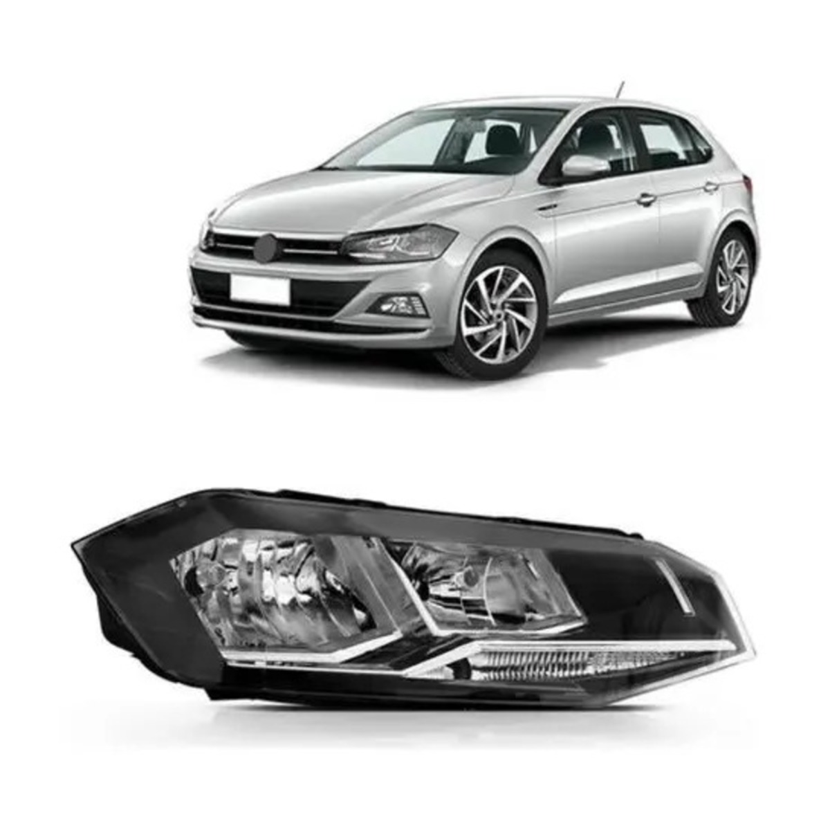 PAR FAROL POLO 2018 A 2022 ESQUERDO | DIREITO (K.RF30653-RF30654)