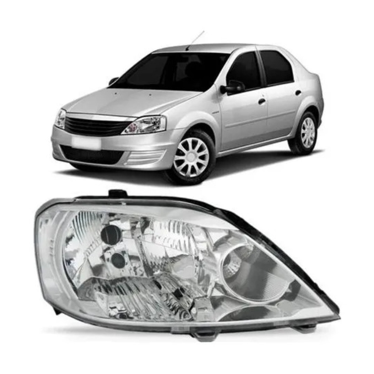 PAR FAROL LOGAN 2011 A 2013 ESQUERDO | DIREITO (K.RF20413-RF20414)