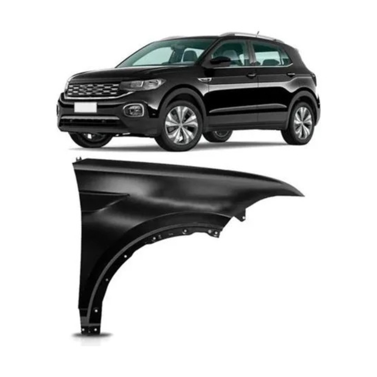 PAR PARALAMA T-CROSS 2019 A 2024 ESQUERDO | DIREITO (K.RF30571-RF30570)