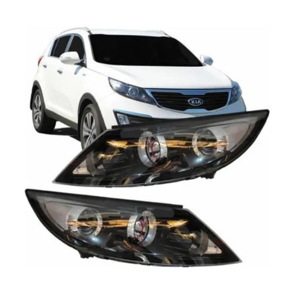 PAR FAROL PRINCIPAL SPORTAGE 2011 A 2013 ESQUERDO | DIREITO (K.RF33013-RF33012)