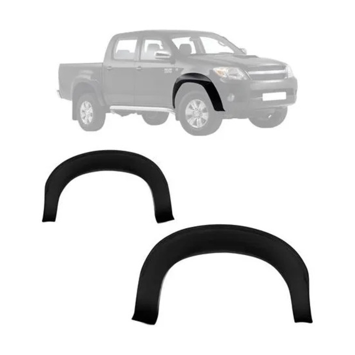 PAR ALARGADOR VãO DA RODA HILUX 2005 A 2011 ESQUERDO | DIREITO (K.RF22231-RF222