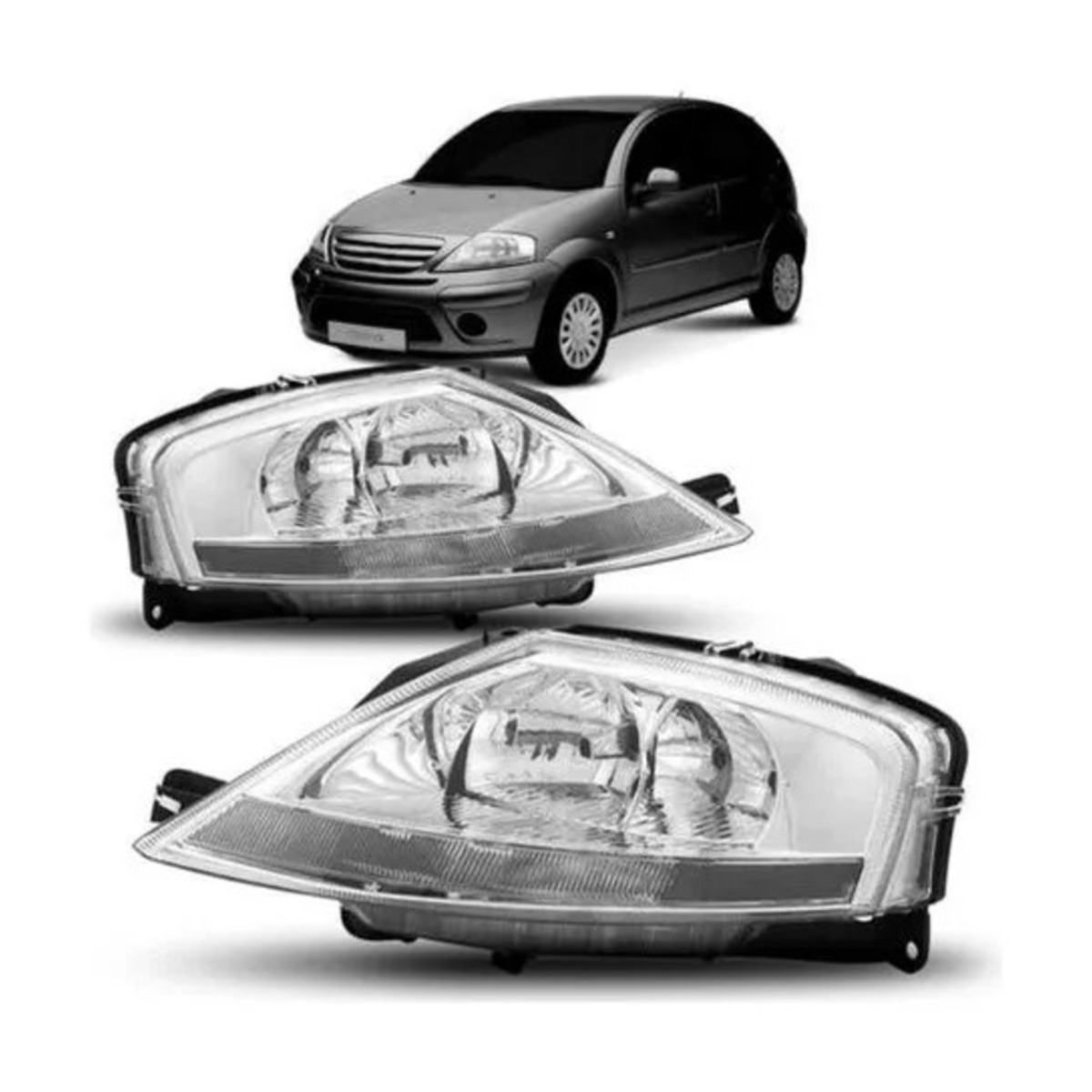 PAR FAROL C3 2003 A 2012 ESQUERDO | DIREITO (K.RF21803-RF21804)