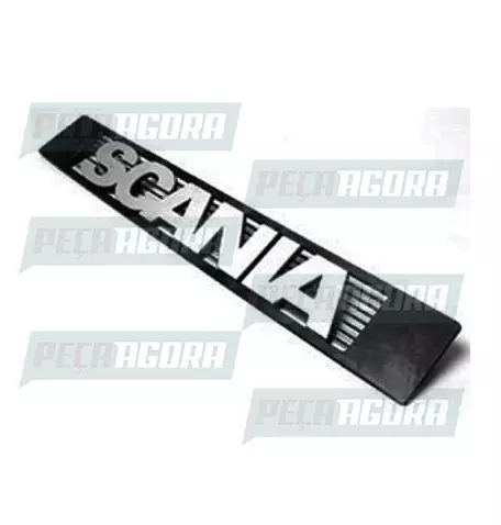 EMBLEMA PLASTICO FRONTAL''PARA SCANIA''112 LINHA R COMPLETO (384051.)