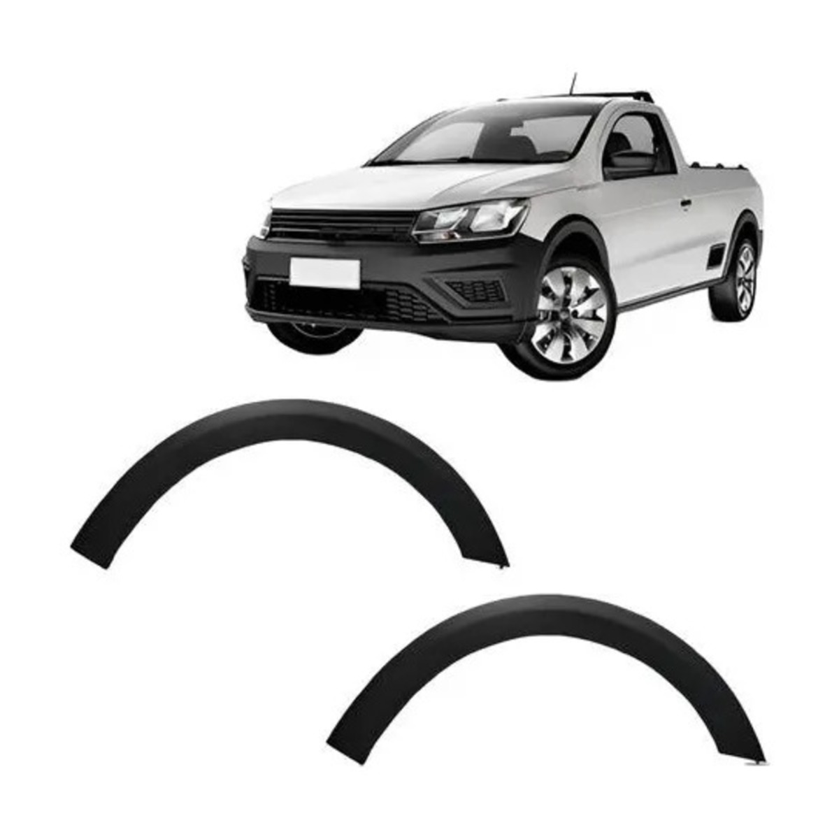 MOLDURA PARA CHOQUE DIAN/TRAS SAVEIRO 2009 A 2012 (RF30731)
