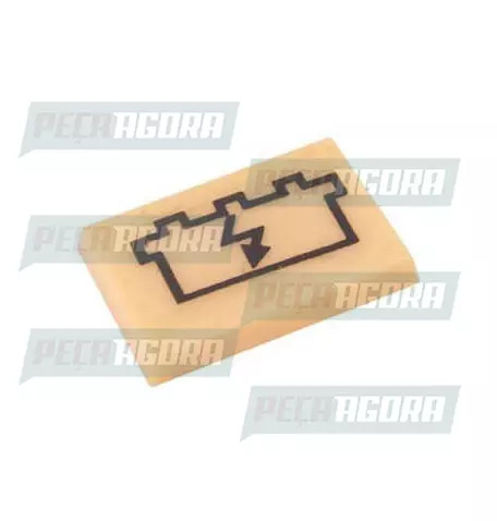 LENTE PAINEL NOVO CARGA BATERIA PARA SCANIA AMARELA (248033)