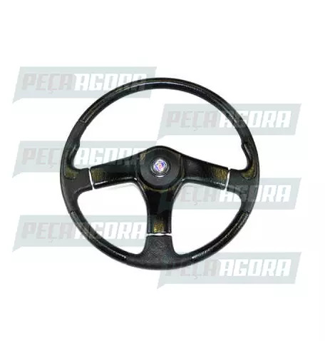 VOLANTE 500MM CLASSIC PARA SCANIA 112/113 COM BUZINA PRETO (238071)