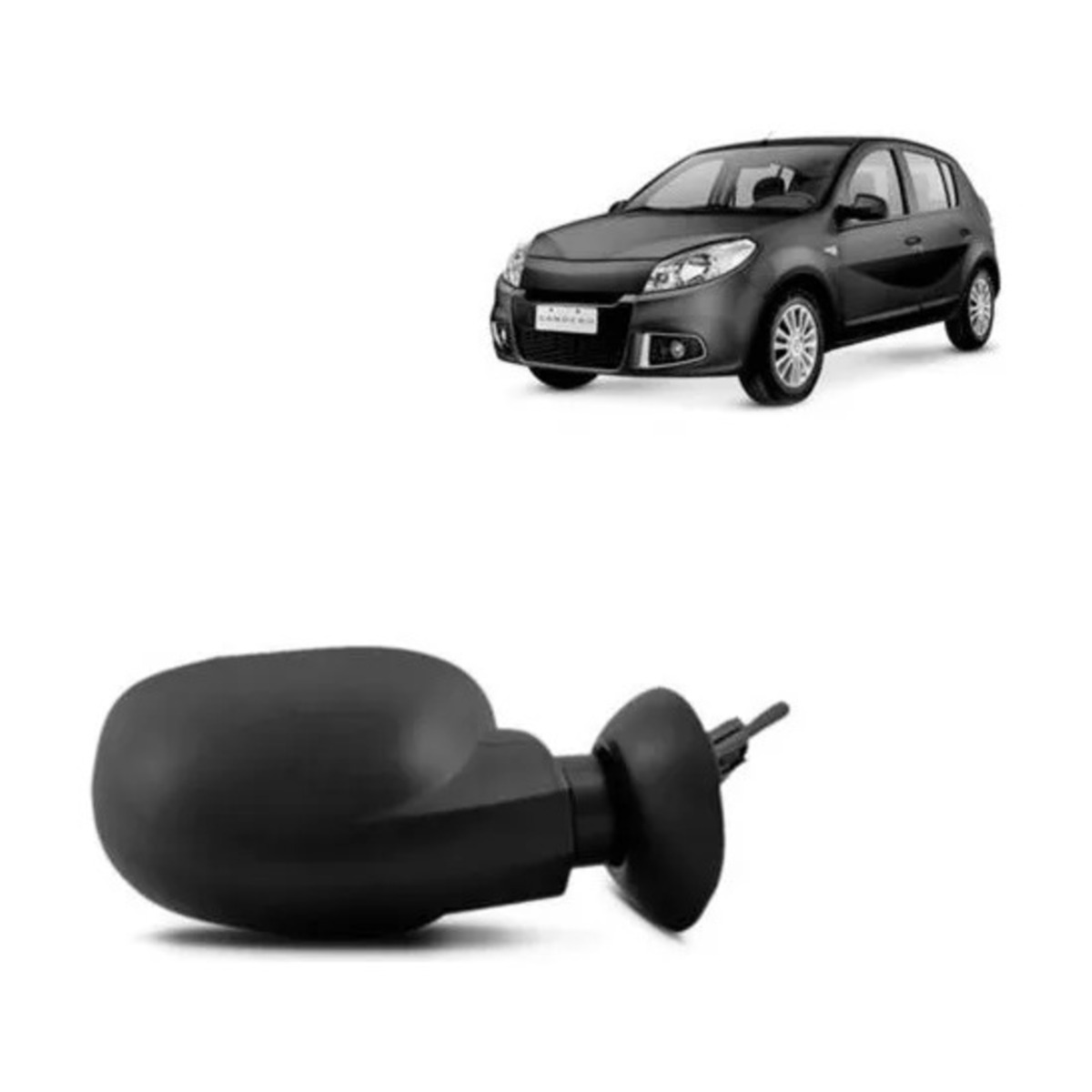 PAR RETROVISOR EXTERNO LOGAN 2007 A 2010 ESQUERDO | DIREITO (K.RF17421-RF17420)