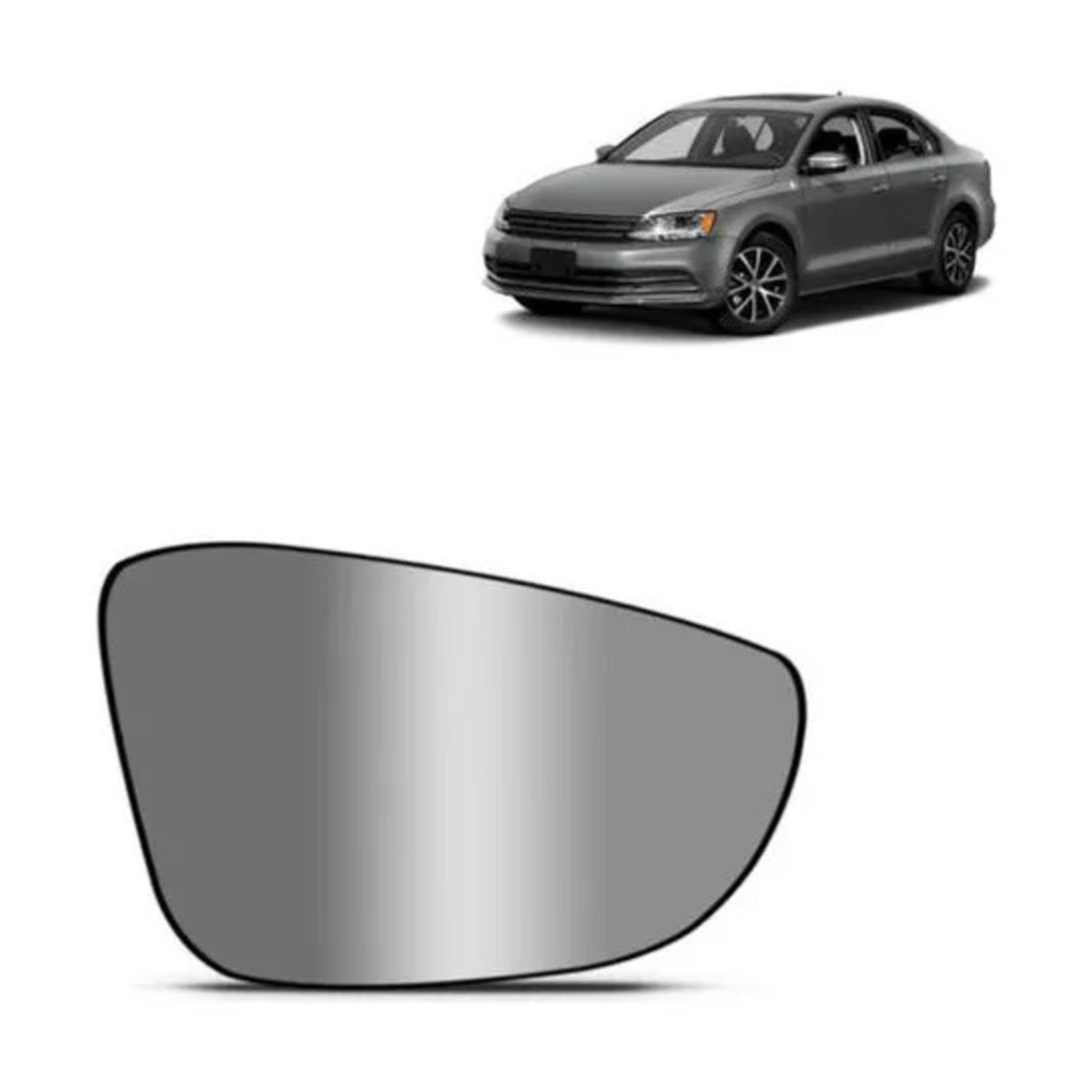 PAR LENTE RETROVISOR JETTA 2011 A 2018 ESQUERDO | DIREITO (K.RF24193-RF24192)