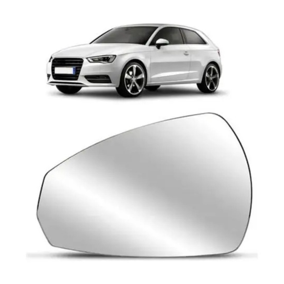 PAR LENTE DE RETROVISOR A3 2013 A 2016 ESQUERDO | DIREITO (K.RF31549-RF31550)