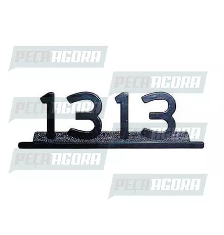 EMBLEMA ZAMAC PRETO''1313'' (101161)