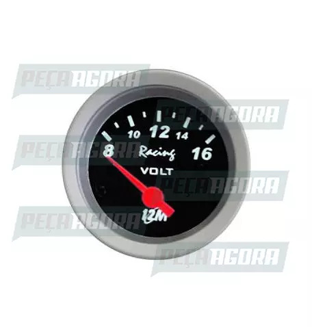 RELOGIO UNIVERSAL VOLTIMETRO TRANSLUCIDO 08-16 12V 52MM (417710)