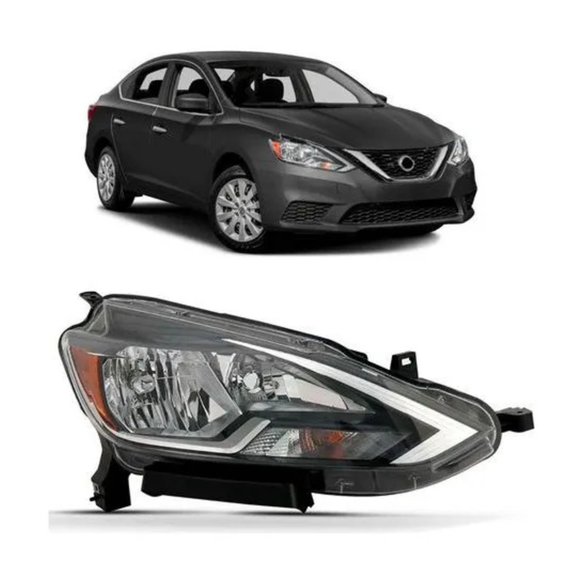 PAR FAROL SENTRA 2017 A 2021 ESQUERDO | DIREITO (K.RF25835-RF25834)