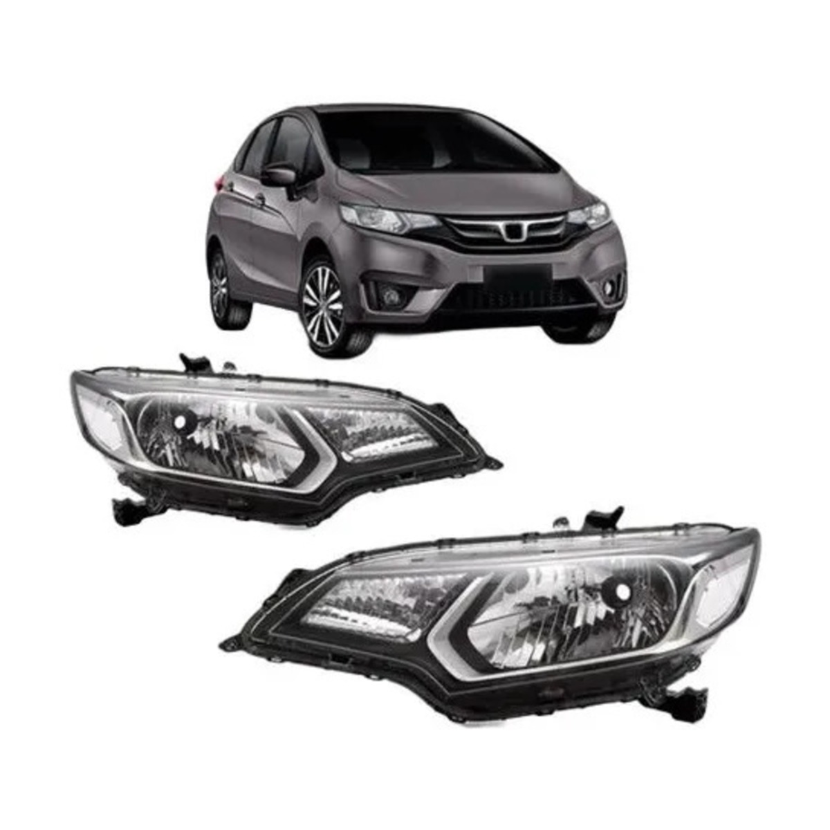 PAR FAROL FIT 2014 A 2017 ESQUERDO | DIREITO (K.RF32657-RF32658)