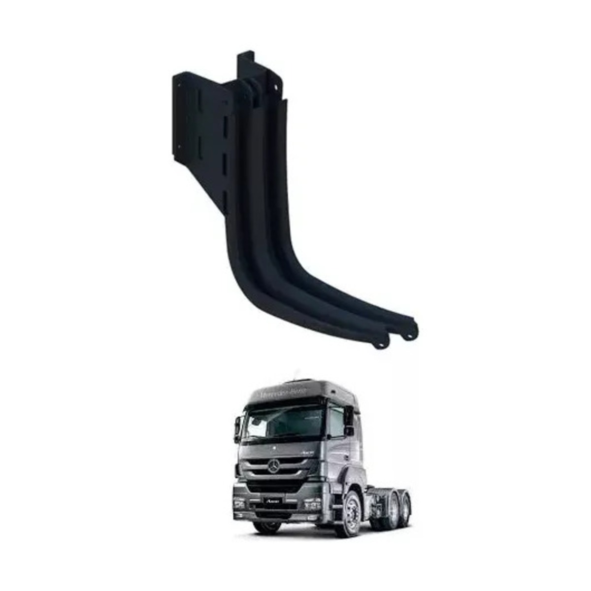 SUPORTE DUPLO SEM CINTA DUPLO ALUMINIO 130L ESQ MERCEDES BENZ AXOR  (9584702142-