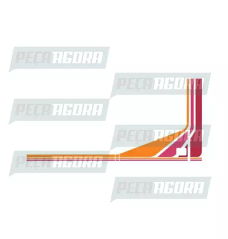 FAIXA LATERAL 3 ANOS MERCEDES BENZ 96 VERMELHO (418848)