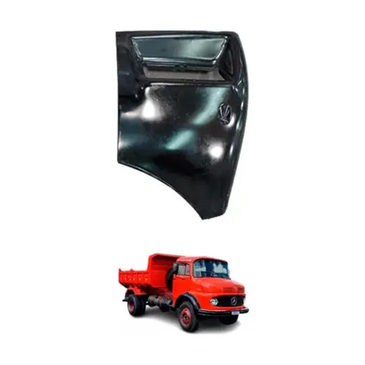 PAINEL FRONTAL DO FAROL MB 1113 2213 LE CARA PRETA CHAPA EM FERRO (3316200004-96