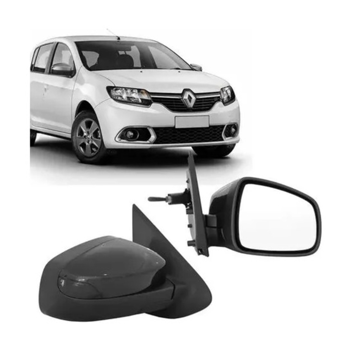 ESPELHO RETROVISOR EXTERNO SANDERO 2014 A 2024 (RF31027)