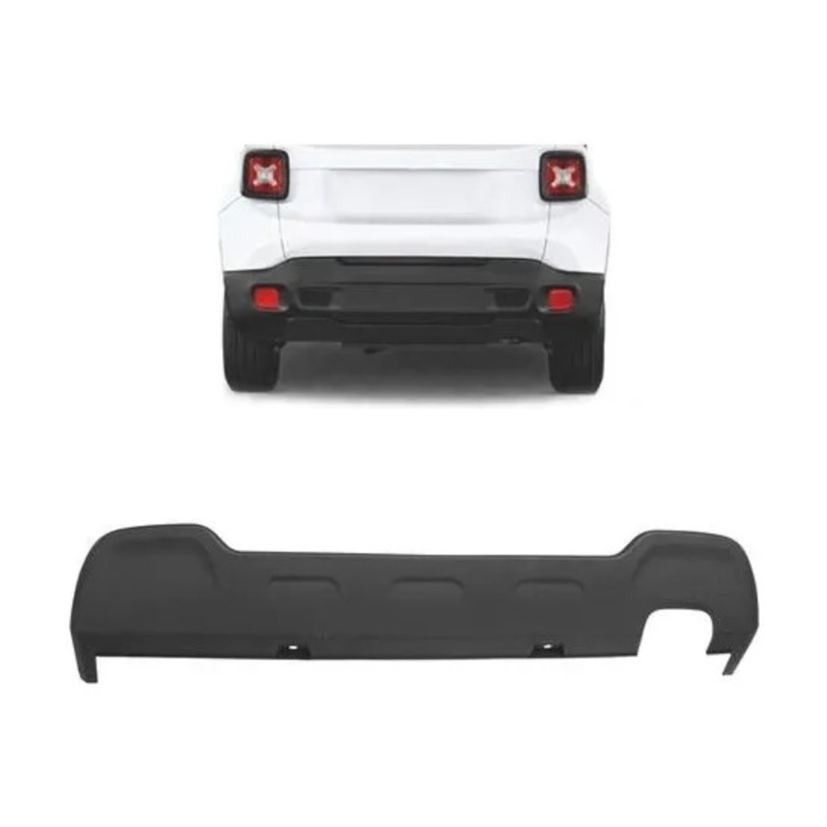 MOLDURA PARA CHOQUE DIAN/TRAS RENEGADE 2015 A 2021 (RF27410)