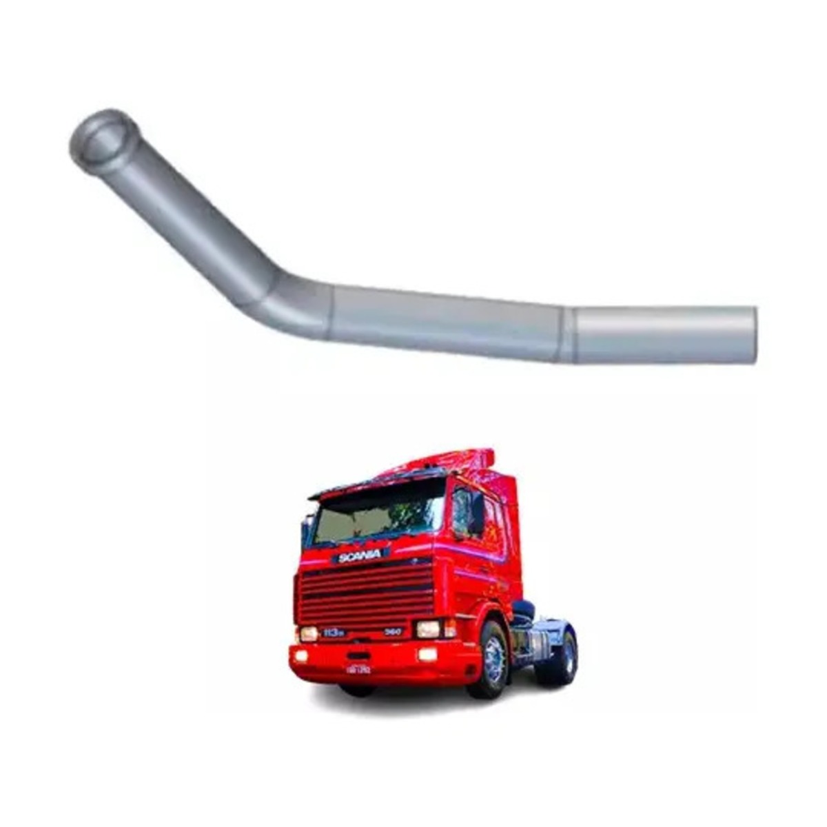 TUBO MOTOR 4.5POL SCANIA TR 112 142 ONIBUS TR 113 143 (543766-S303B)