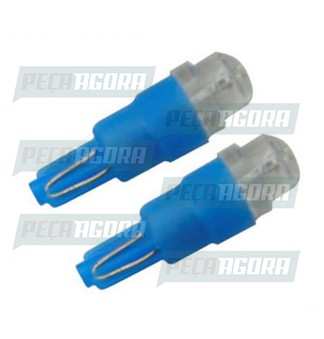 PAR LAMPADA IMPORTADA LED ESMAGADINHA 24V 01 LED AZUL (PAR) (144066)
