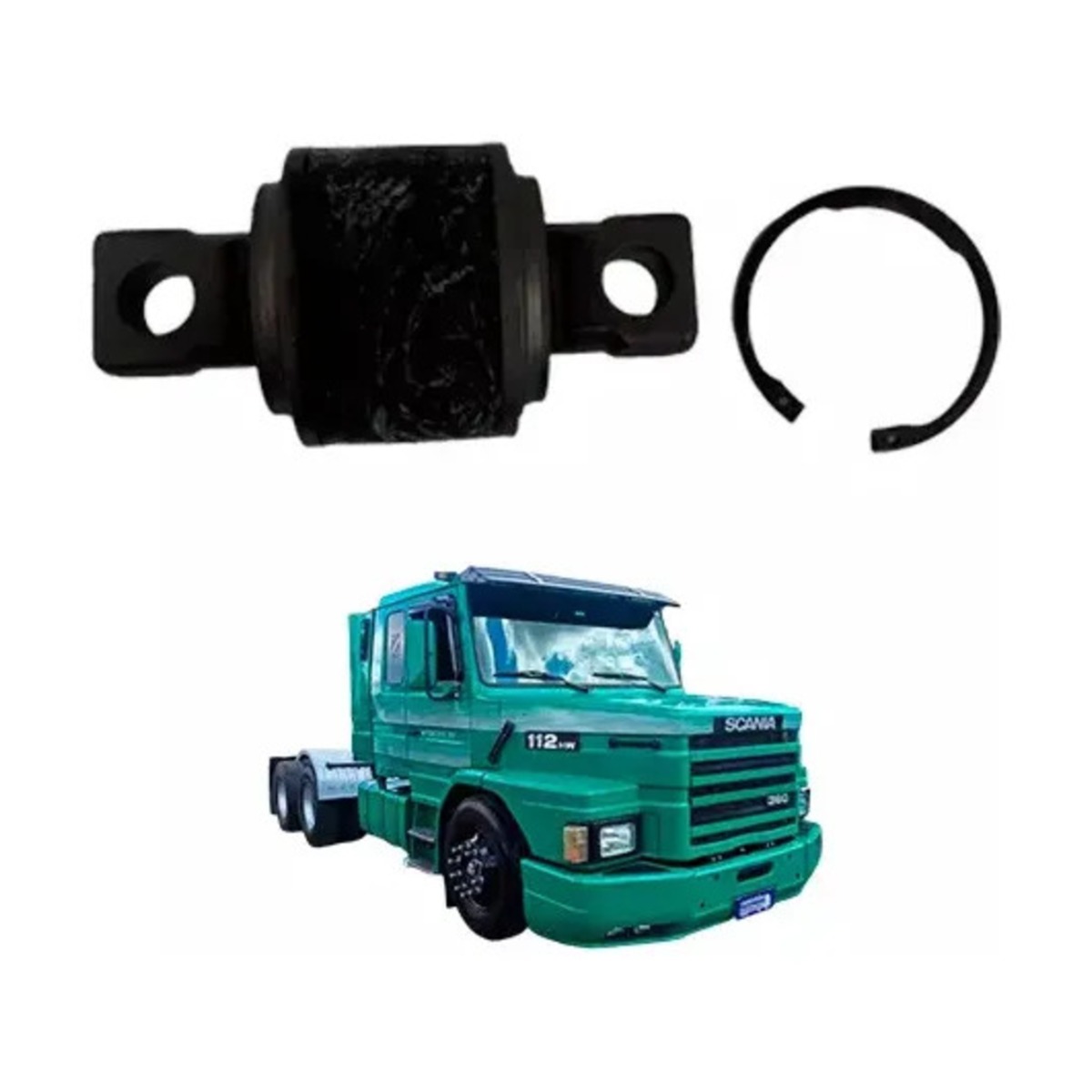 KIT BARRA REACAO 75MM MB ONIBUS O500 98 A 2015 MOTOR OM906LA PARA SCANIA CAMINH�