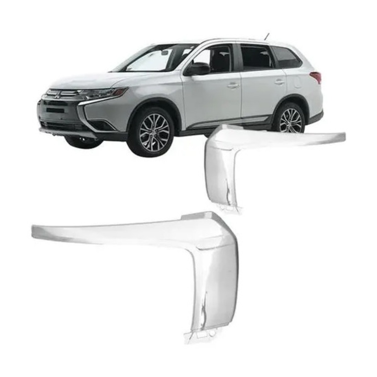 MOLDURA PARA CHOQUE DIAN/TRAS OUTLANDER 2016 A 2022 (RF26970)